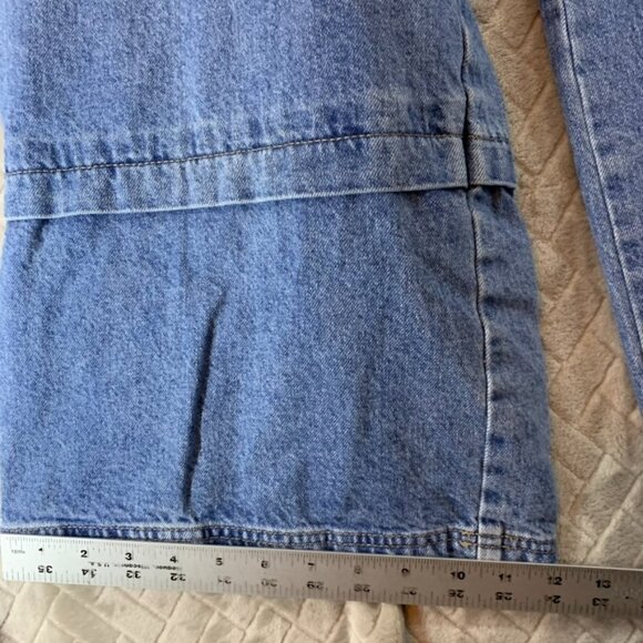 Forever 21 Womens 28 Denim Jeans Blue Wide Leg High Rise Light Wash Stretch - Picture 10 of 15